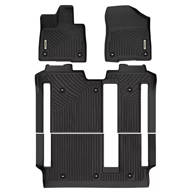 RVNI TPE Floor Mats Set For 2021-2023 Toyota Sienna 8 Seat 3D Heavy Duty All-Weather