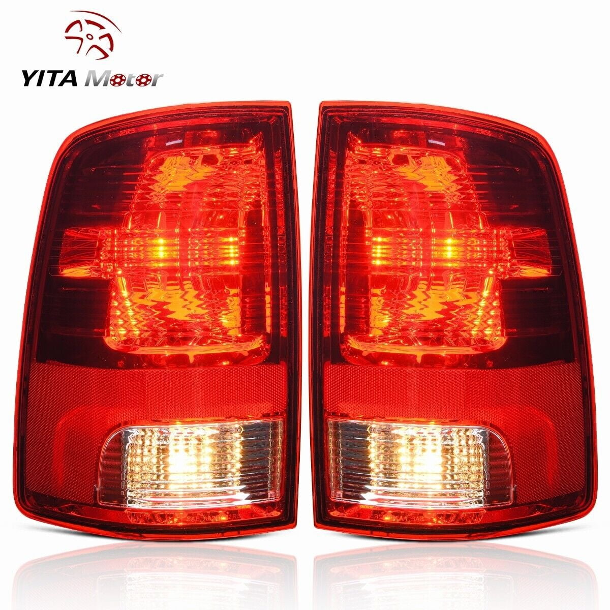 RVNI Tail Lights Replace Brake Rear Lamp For 2009-2018 Dodge Ram 1500 10-18 2500 3500