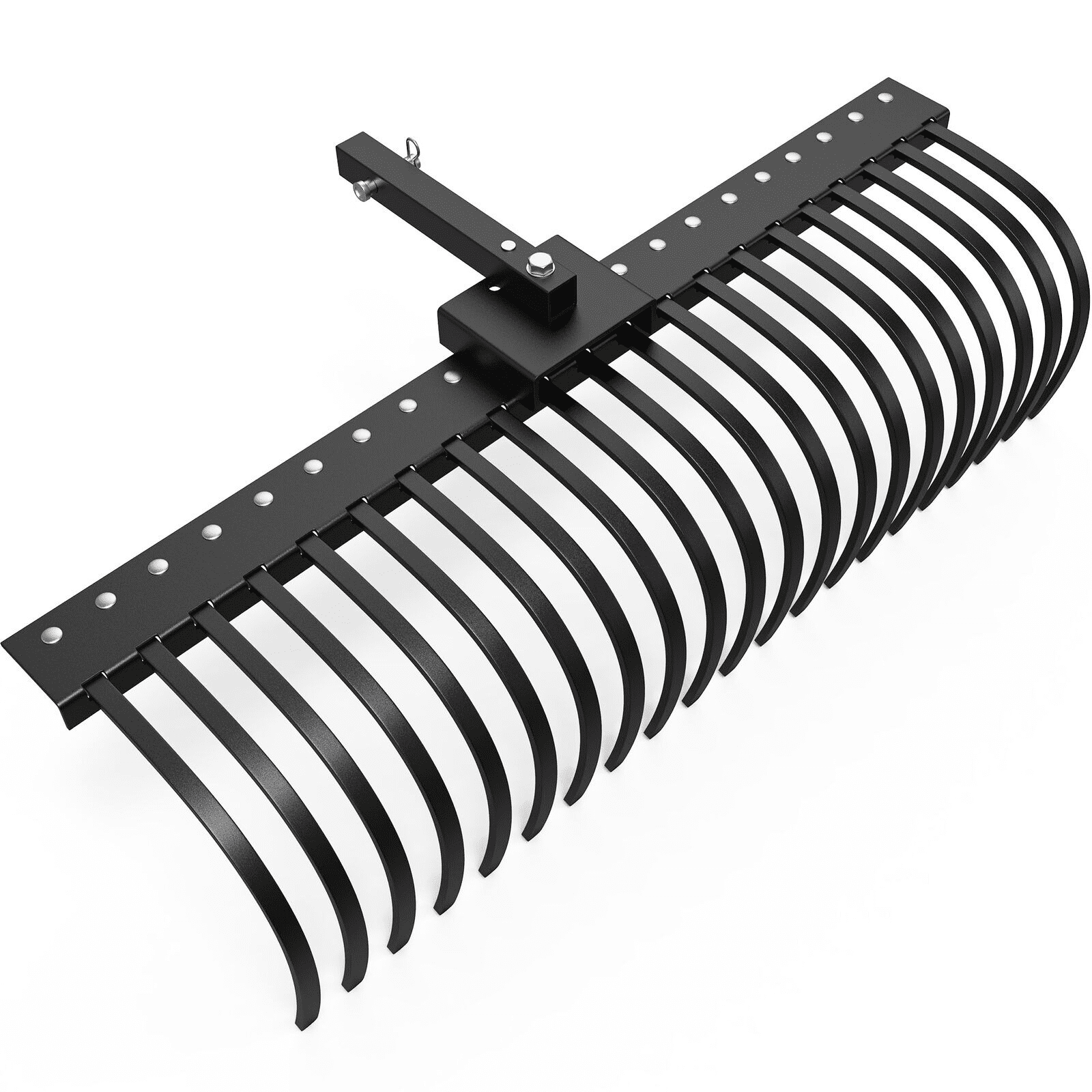 RVNI Tractor Attachments 21 Pine Straw Rake with 2" Receiver for Lawn