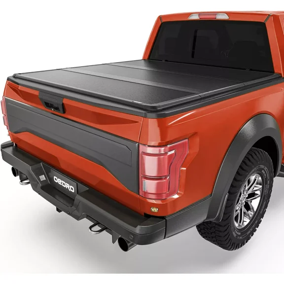 RVNI Truck Bed Tonneau Cover FRP Hard Folding Fit for Dodge Ram 1500 2002-2023 2024 2025 Classic & New for 2003-2025 Dodge Ram 2500 3500 2003-2024 6.4 ft Bed