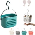 thumbnail image 1 of RVOV Plastic Hanging Shower Caddy, Portable Shower Basket Organizer with Hook, Lightweight Bathroom Storage Tote for Dorm, Gym, Travel & College Essentials, 1 of 9