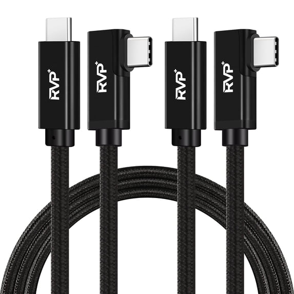 90 Usb Cable RVP 90 Degree USB C to USB C Cable, 20Gbps Data Transfer, 100W Charger ...