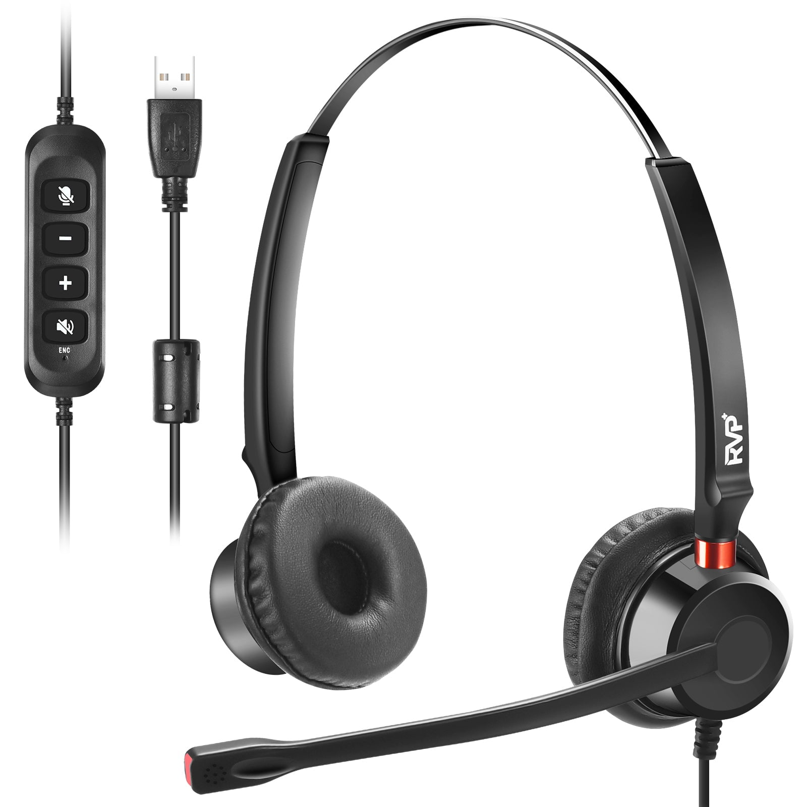 RVP+ Stereo USB Headset with Environmental Noise Cancelation (ENC