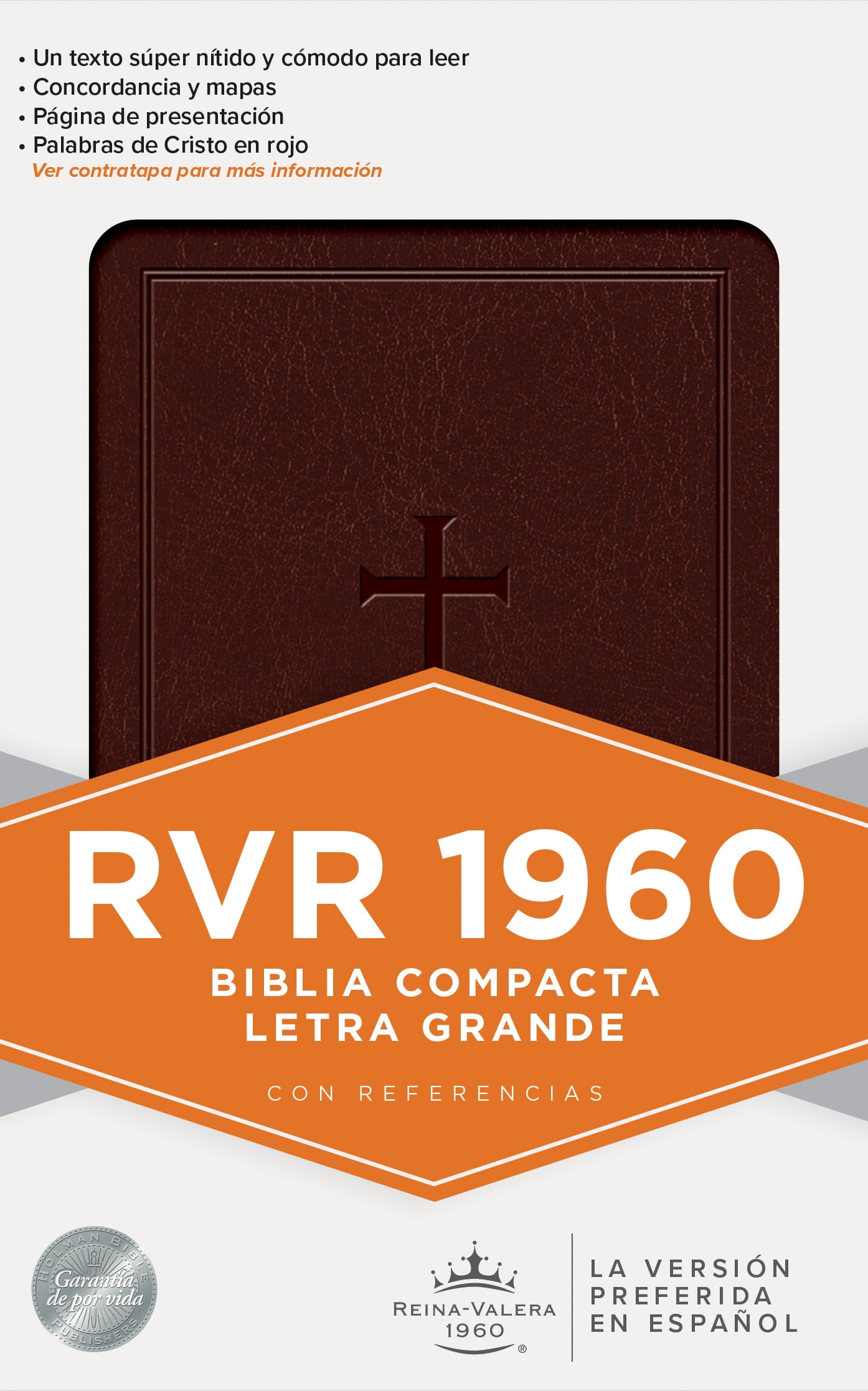 RVR 1960 BIBLIA COMPACTA LETRA GRANDE, (HARDCOVER)