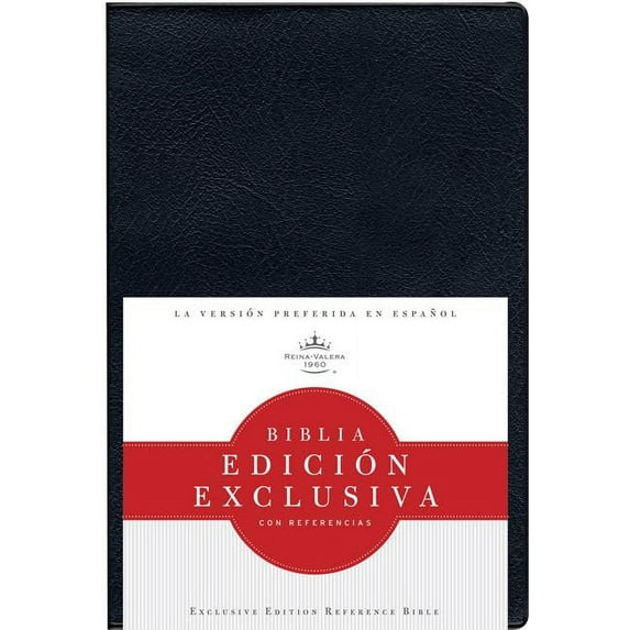 RVR 1960 Biblia Edición Exclusiva con Referencias, negro vinilo (Other book format)