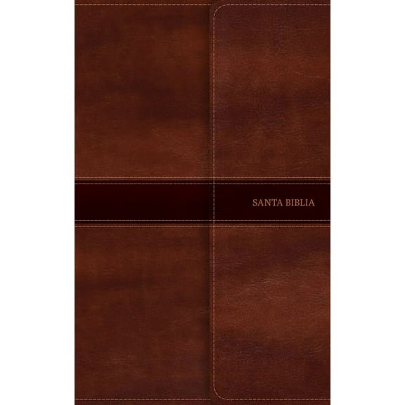 RVR 1960 Biblia ultrafina, marrn smil piel y solapa con imn (Hardcover)