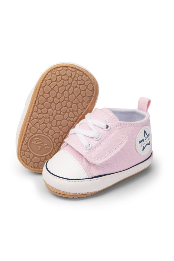 Baby Infant Shoes Canvas Soft Anti-Slip Sneakers 0-18M