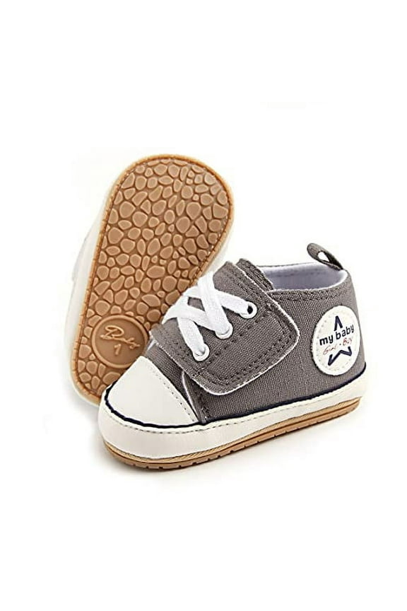 Baby Infant Shoes Canvas Soft Anti-Slip Sneakers 0-18M