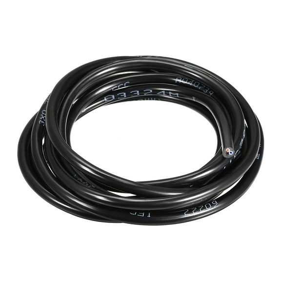 RVV Wire Cable Extension Cord Copper Wire Electric Conductor 3 Core 18 AWG 6M/19.7ft