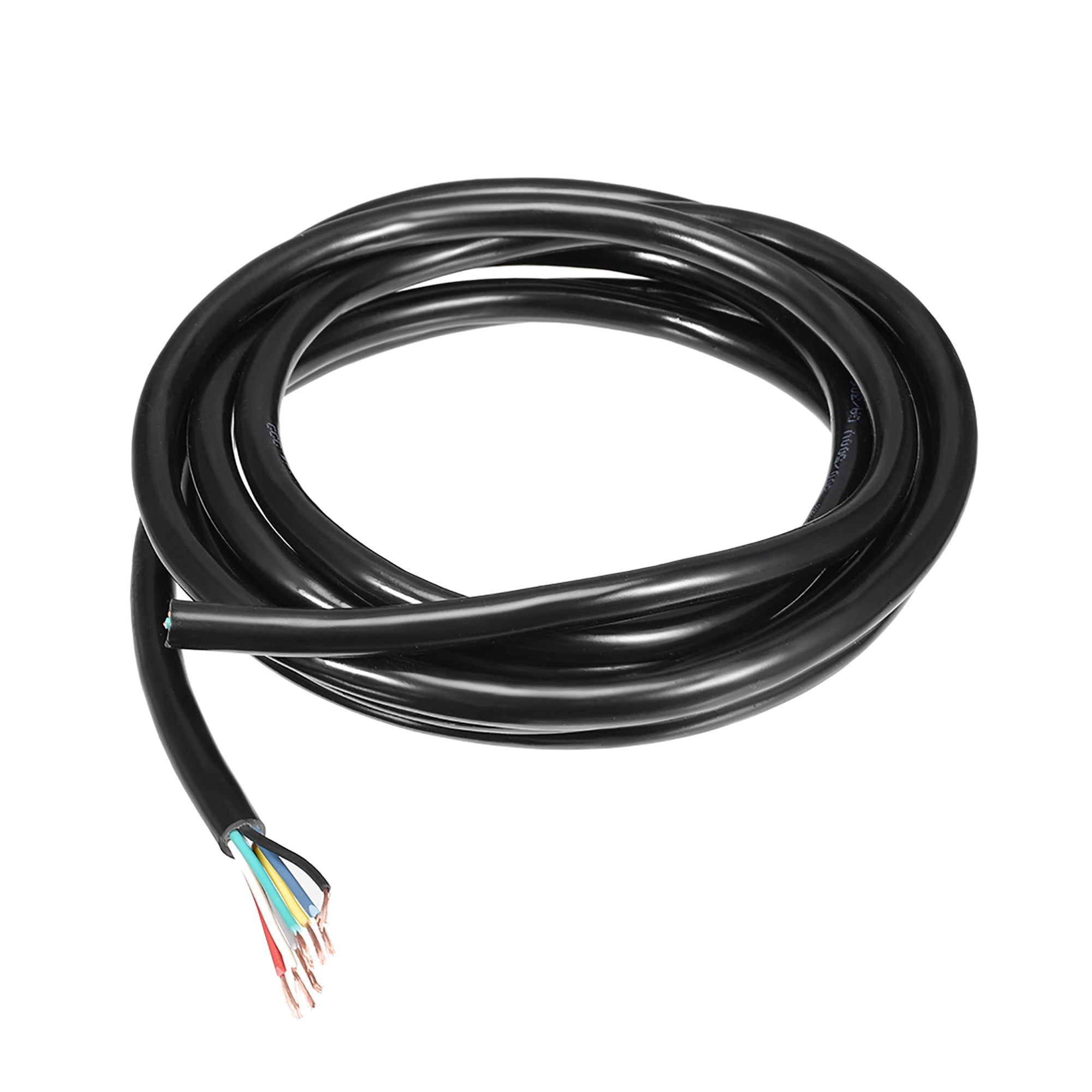 RVV Wire Cable Extension Cord Copper Wire Electric Conductor 8 Core 18 AWG 6M/19.7ft