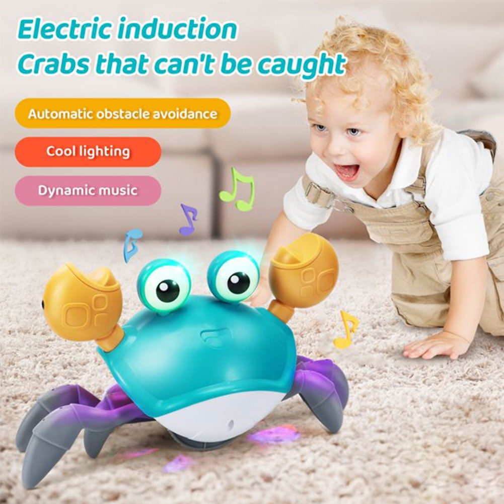 RVXLRDN Music Crawling Crab with Automatically Avoid Obstacles Baby ...