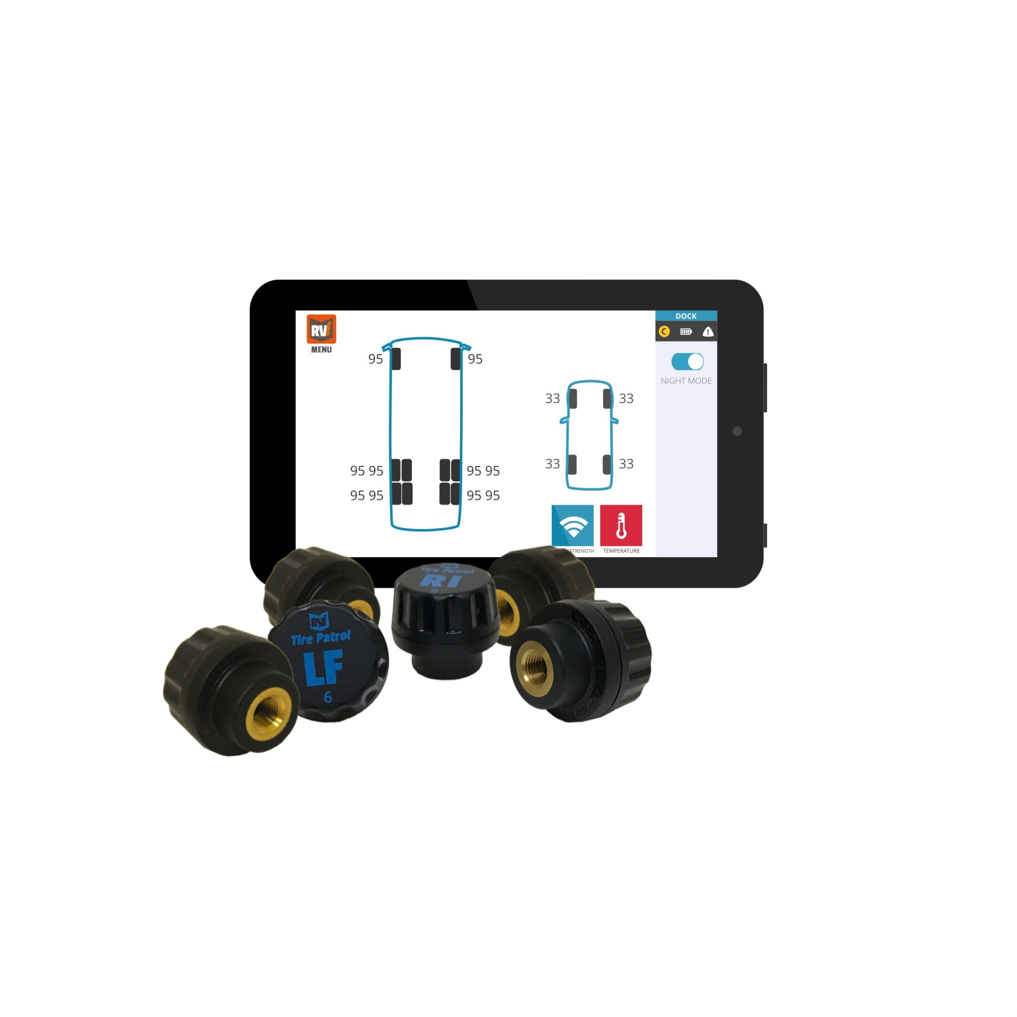 RVi 50MG0029 Tire Patrol Tire Pressure Sensor 6PK for Motorhome