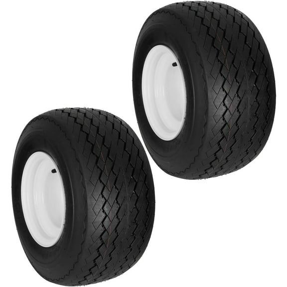 RVpunk 18X8.50-8 Golf Cart Tire and Wheel Assemly 4 Lug 4" Center 18 x 8.5 x 8 18-850-8 Golf Cart Tires On Rims Set 2