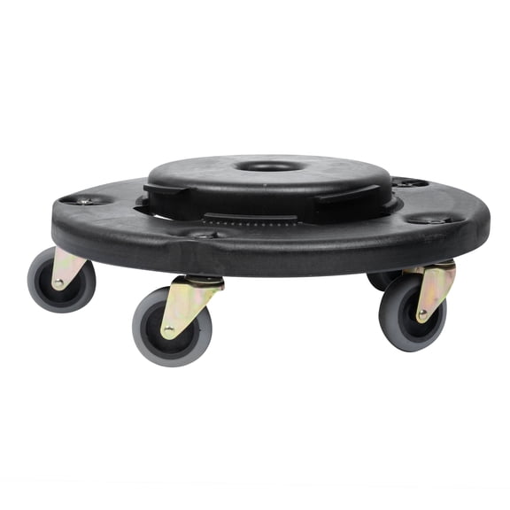 Clean Tek Professional Plastic Commercial Trash Can / Ingredient Bin Dolly - Fits 20, 32, 44 and 55 gal - 1 count box