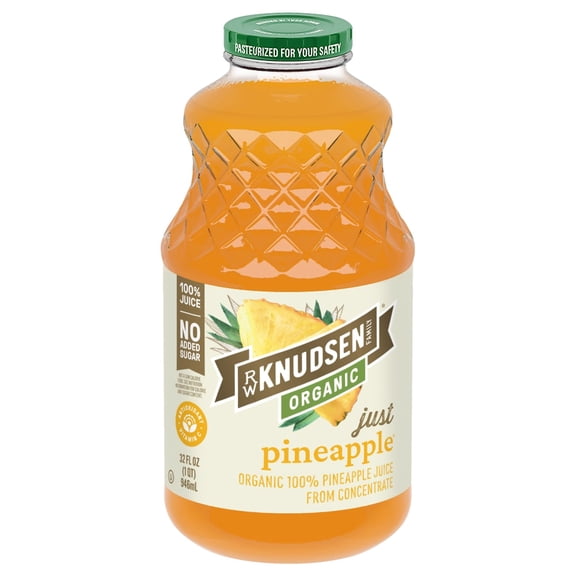 R.W. Knudsen Organic Pineapple Juice, 32 Ounces - Pack of 2