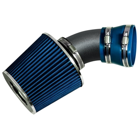 RW SERIES - MATTE BLACK PIPE BLUE - SHORT RAM INTAKE Compatible For 00-06 BMW E53 X5