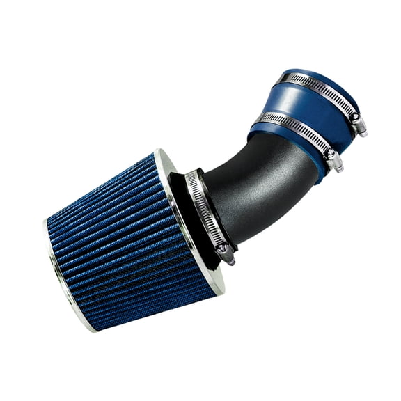 RTUNES RACING MATTE BLACK PIPE BLUE - SHORT RAM INTAKE Compatible For 98-05 BMW E46 3-SERIES