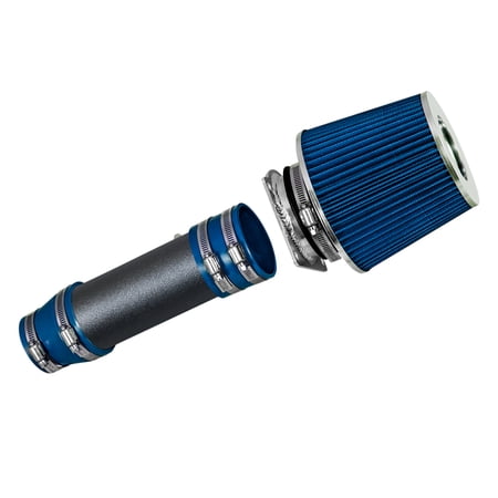 RW SERIES - MATTE BLACK PIPE BLUE - SHORT RAM INTAKE Compatible For 99-02 Ford Windstar 3.8L V6