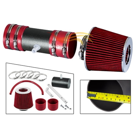 RW SERIES - MATTE BLACK PIPE RED - SHORT RAM INTAKE Compatible For 09-11 Chevy TRAVERSE/ENCLAVE/ACADIA