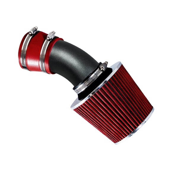 RTUNES RACING MATTE BLACK PIPE RED - SHORT RAM INTAKE Compatible For 98-05 BMW E46 3-SERIES