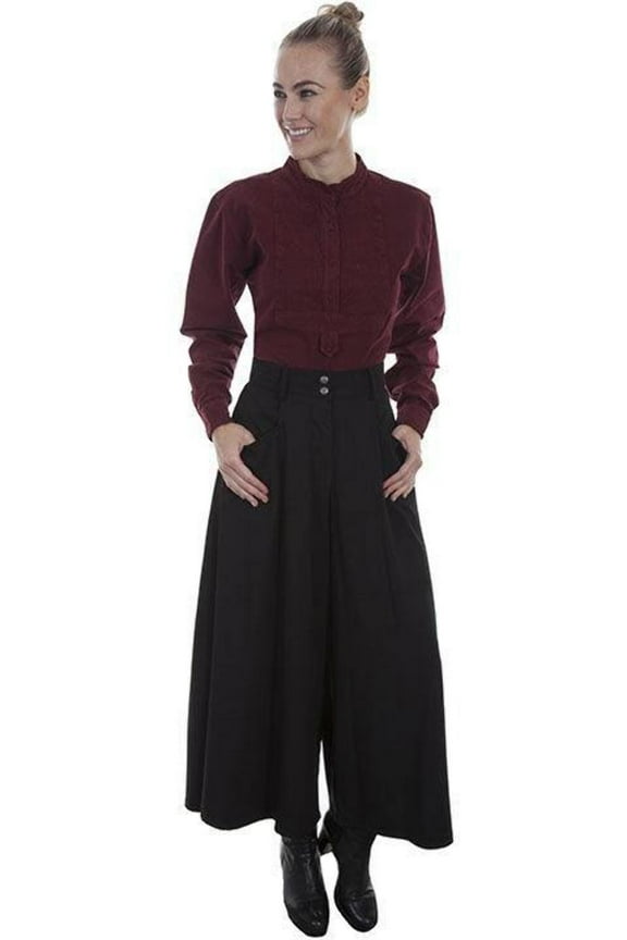 RW503-BLK-XXL Rangewear 100 Percent Polyester Womens Charlotte Suede Riding Skirt - Black, XXL