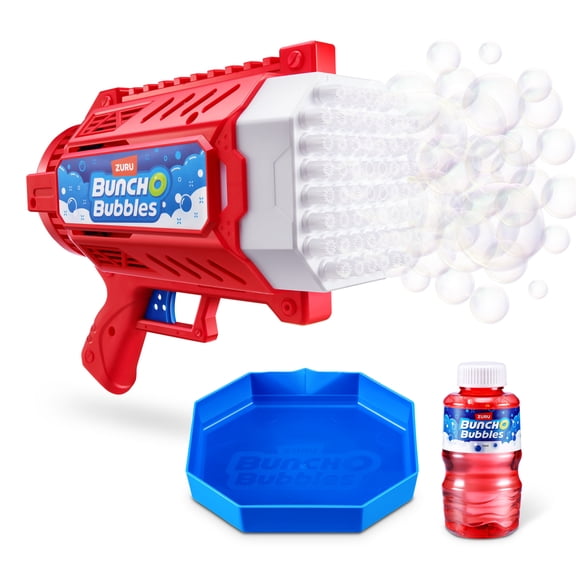 Bunch O Bubbles Motorized Bubble Blaster with 125 ml Solution Outdoor Toys for Kids, Teens & Adults Ages 3+ by ZURU