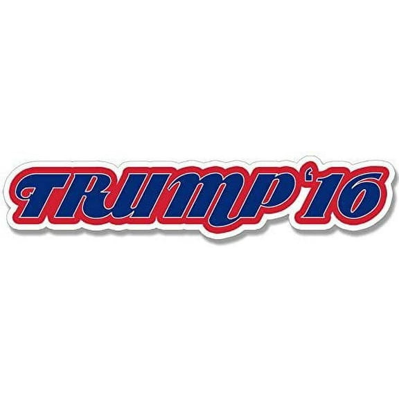 RWB Fancy Lettering Trump '16 Shaped Bumper 3M Reflective sticker