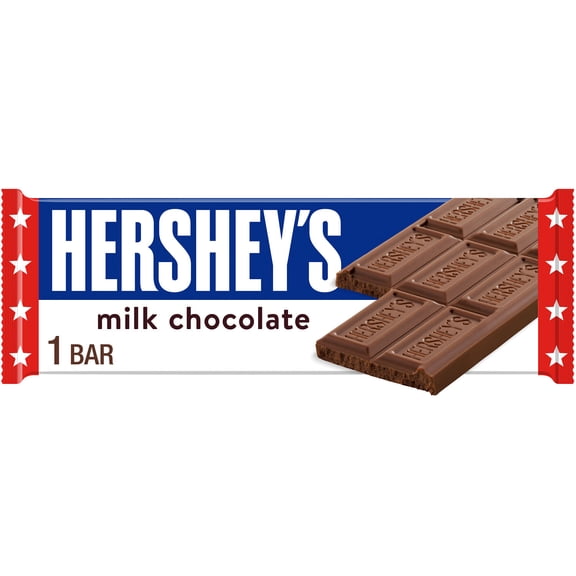 HERSHEY'S Milk Chocolate Candy Bar, 1.55 oz
