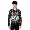 thumbnail image 1 of RWB Mens Ugly Christmas Sweaters Chillin With My Snowmies Navy Slim X-Large Fit, 1 of 2