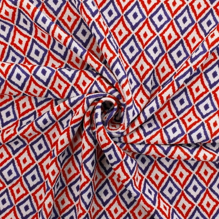 RWB Watercolor Ikat Bullet Fabric 1 yard