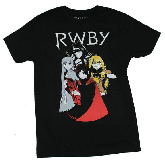 RWBY Ruby Rose Men's Black T-Shirt Tee Shirt-Small