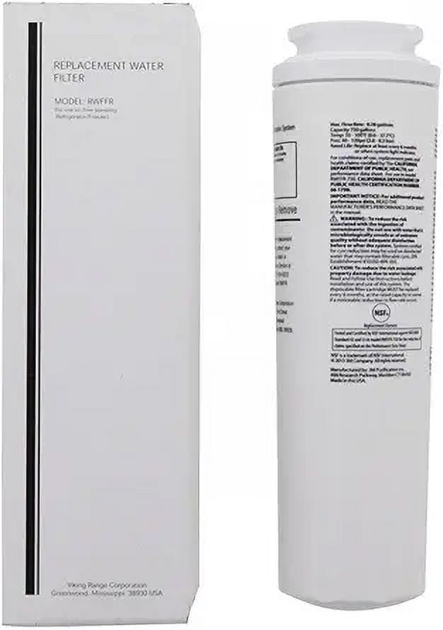 RWFFR Viking Refrigerator Water Filter Cartridge, 2 Filters