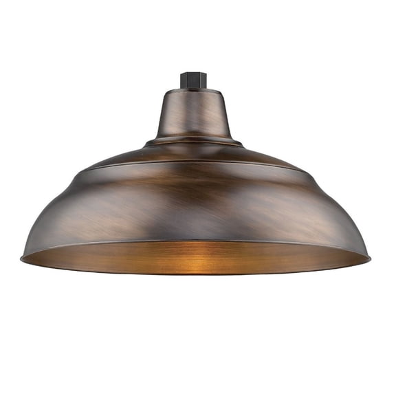 RWHS17-NC-Millennium Lighting-R Series - Warehouse  Shade-9.25 Inches Tall and 17 Inches Wide-Natural Copper Finish
