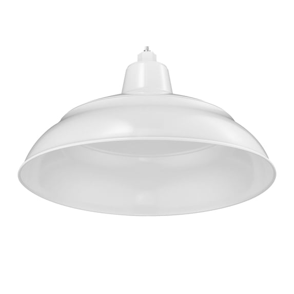 RWHS17-WH Millennium Lighting R Series - 1 Light Warehouse Shade-9.25 Inch Tall and 17 Inch Wide-White Finish