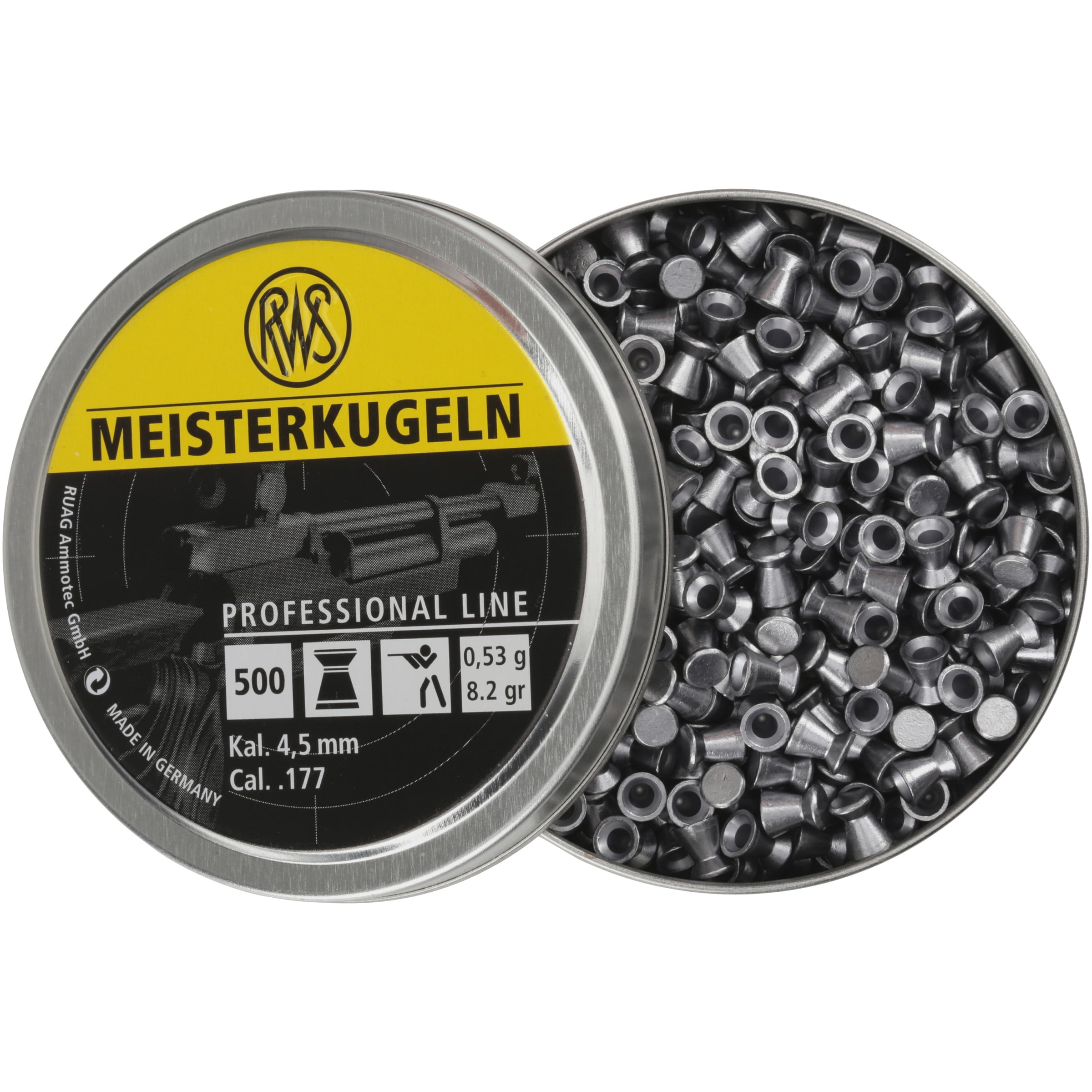 RWS MEISTERKUGELN PELLETS .177 PELLET LEAD 500