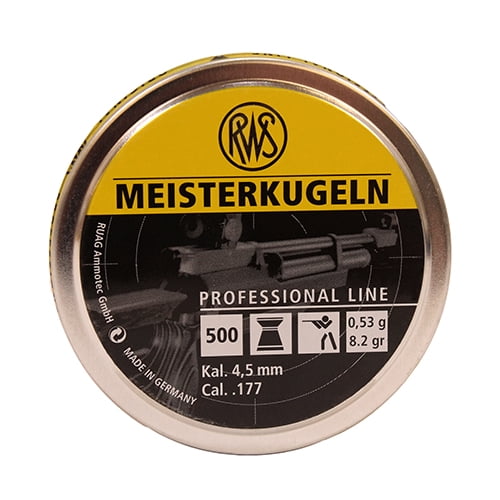 RWS MEISTERKUGELN PROFESSIONAL .177 CALIBER AIRGUN PELLETS 500CT : UMAREX AIRGUNS