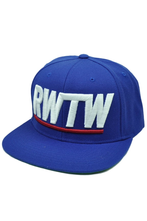 Logo Roll With The Winners Blue Winning Snapback Hat Cap Lebron Flat Bill