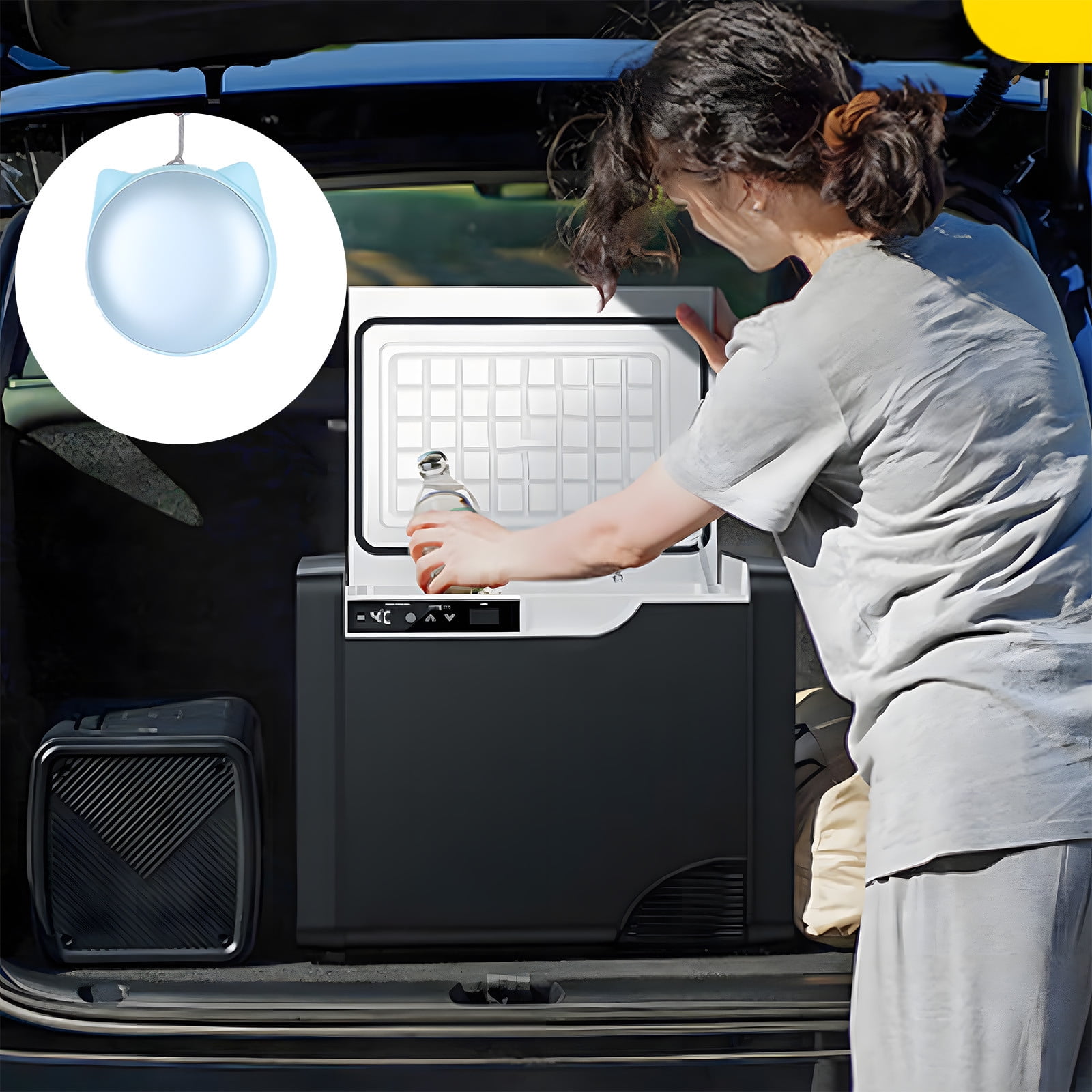 RWVBM Car Refrigerator Deodorizer, Sky Purifier Compact Device