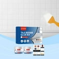 RWVBM Tile Repair Glue Set Instant Fix for Ceramic Porcelain and Stone Tiles Waterproof Adhesive