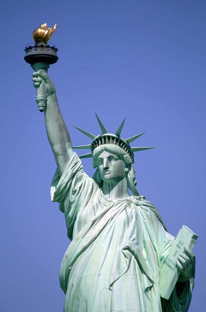 RWatts Statue Of Liberty New York Ny Canvas Art - Ron Watts Design Pics (22 x 34)