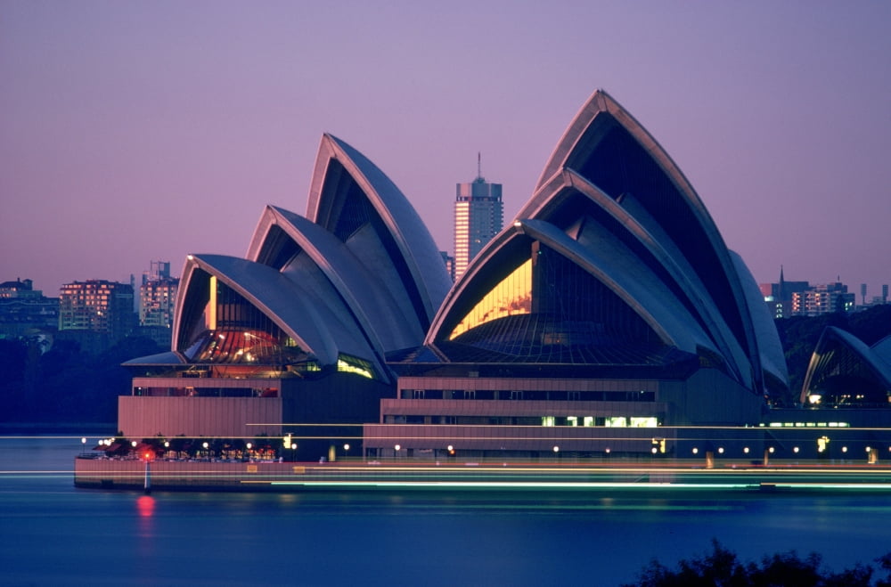 RWatts Sydney Opera House Australia Canvas Art - Ron Watts Design Pics (17 x 11)
