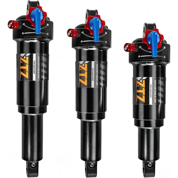 RX-2PRO Mtb Rear Shock Bike Air Rear Shock Rebound/Lock Out, Adjustable Air Pressure,Manual Remote,Damping adjustment(210 x 60mm(8.27" x 2.36"))