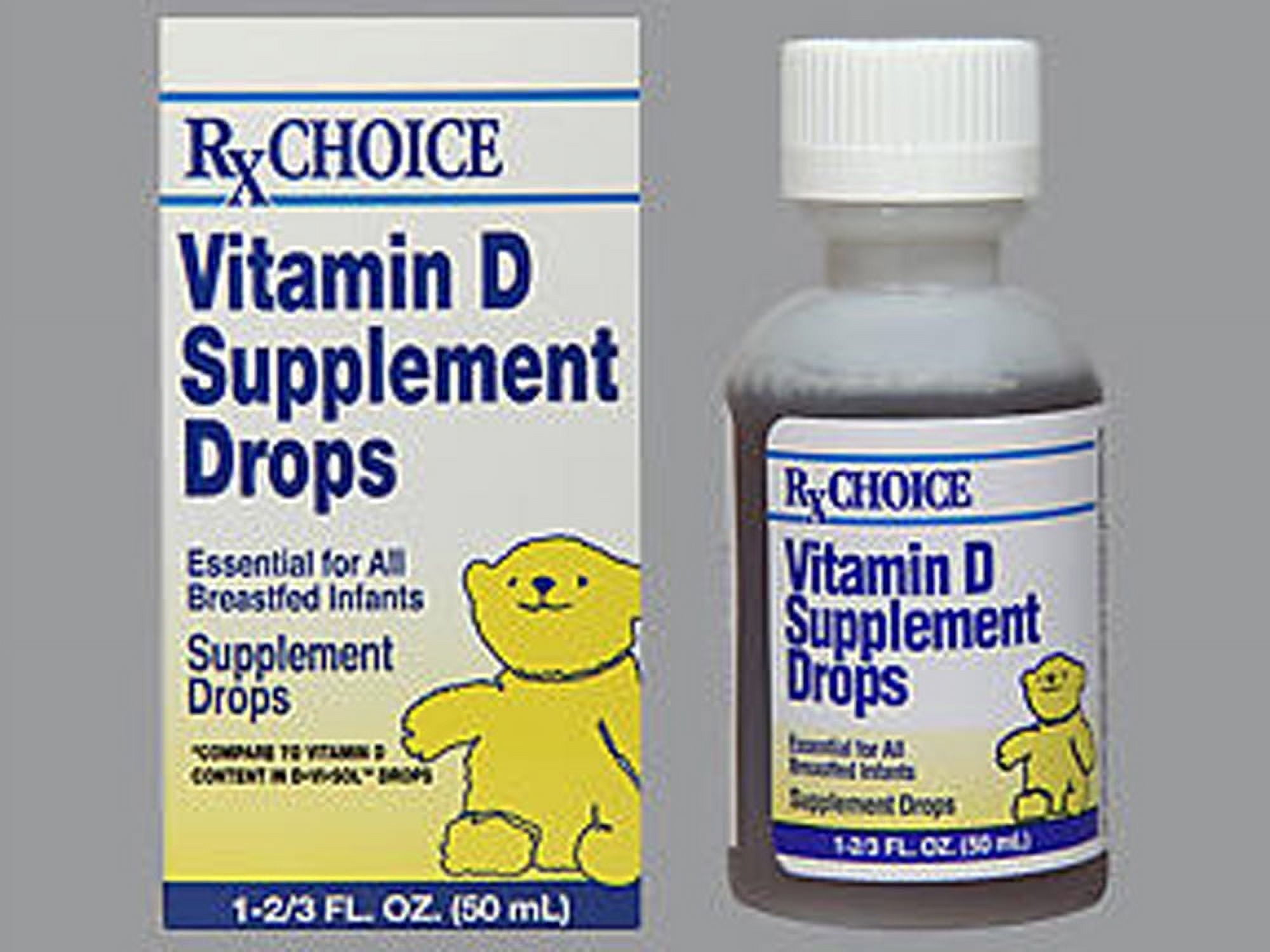 RX Choice Vitamin D Supplement Drops, 50 mL