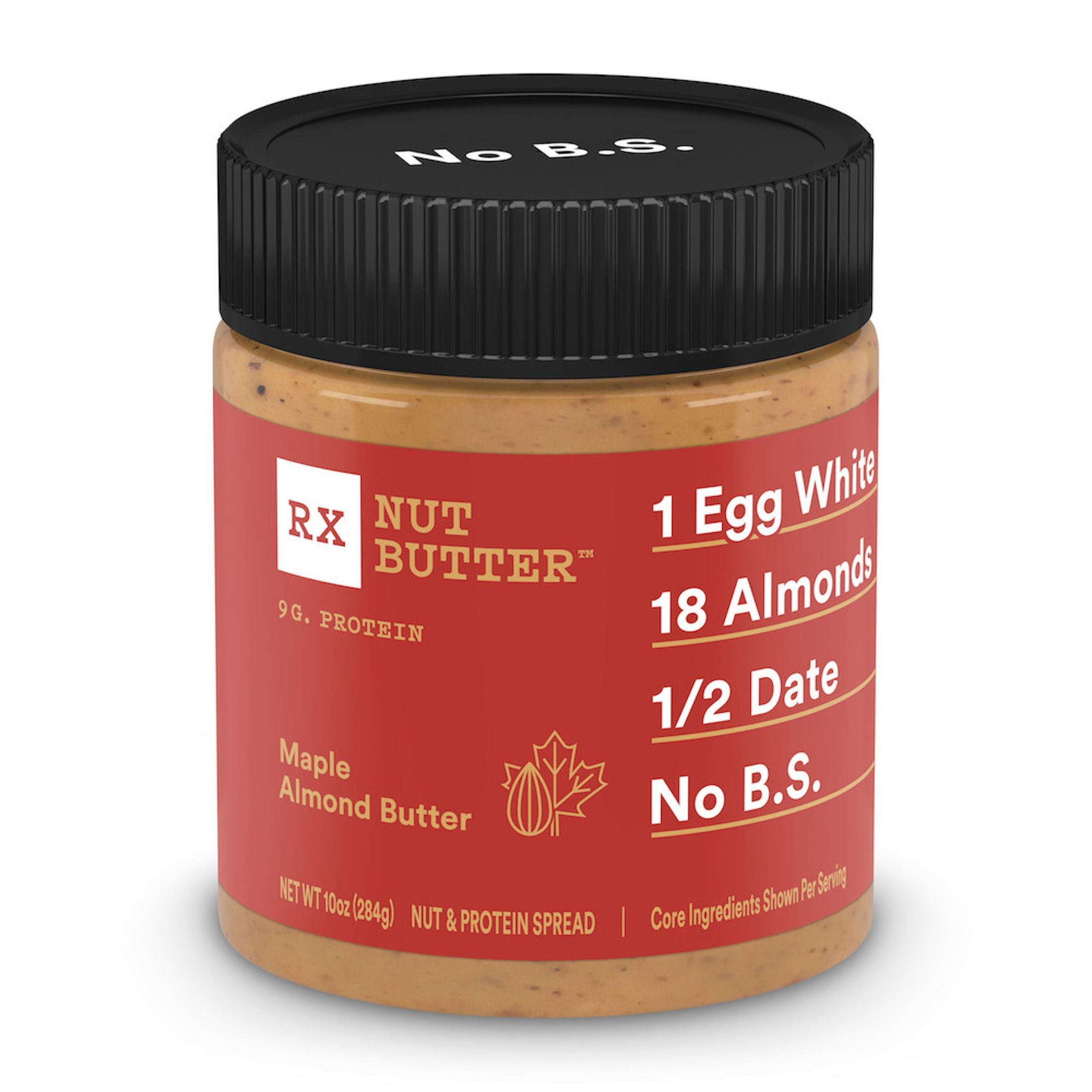 RX Nut Butter Maple Almond Butter, Gluten Free, 10 oz