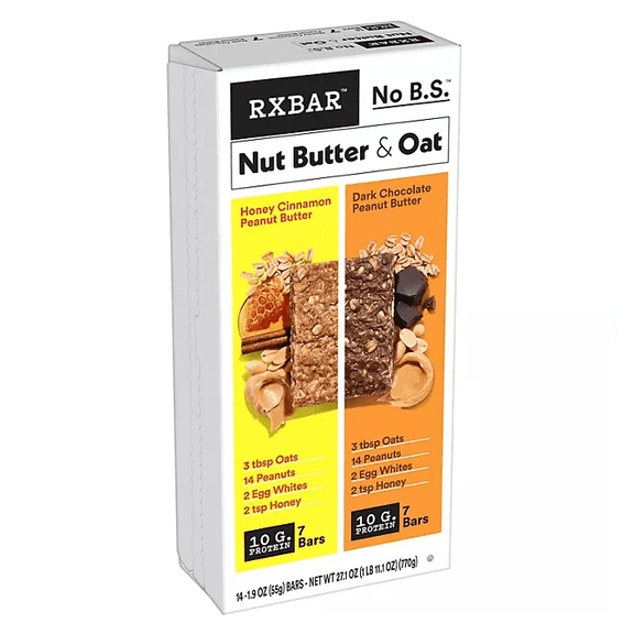 RX Nut Butter & Oat Bar Variety Pack, 14 ct.