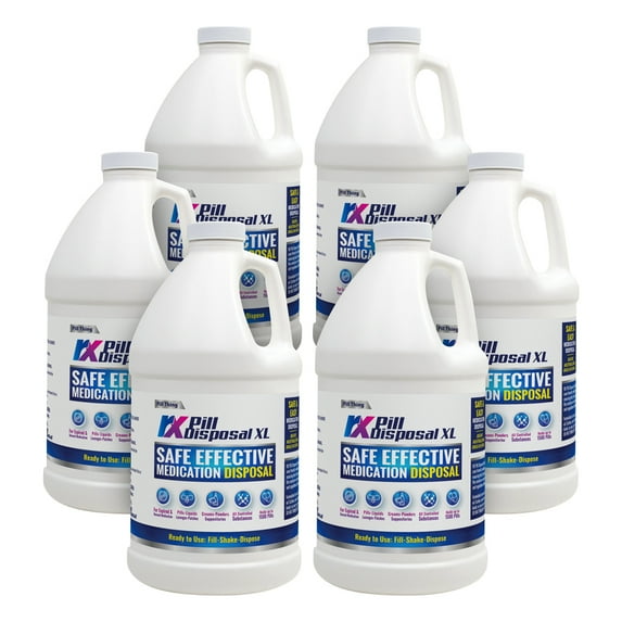 Pill Thing RX Pill Disposal XL medication disposal system, 64 oz capacity, 6 pack