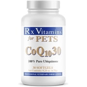 RX Vitamins 708429080039 COQ10-30 Heart Supplement Softgels for Dogs & Cats - 30 Count