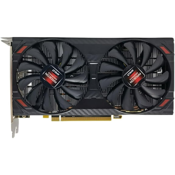 RX5500XT 8GB Gaming Graphics Card, GDDR6 Desktop Graphics Card with Dual Cooling Fan, Low Noise Graphics Card, 1717MHz GPU Clock 1750MHz Memory Clock (RX5500XT 8G DDR6)