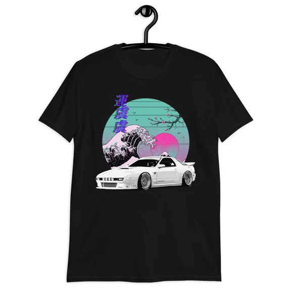 RX7 Japanese Vaporwave 80s 90s Aesthetic JDM Tuning Car Drift Racing T-Shirt