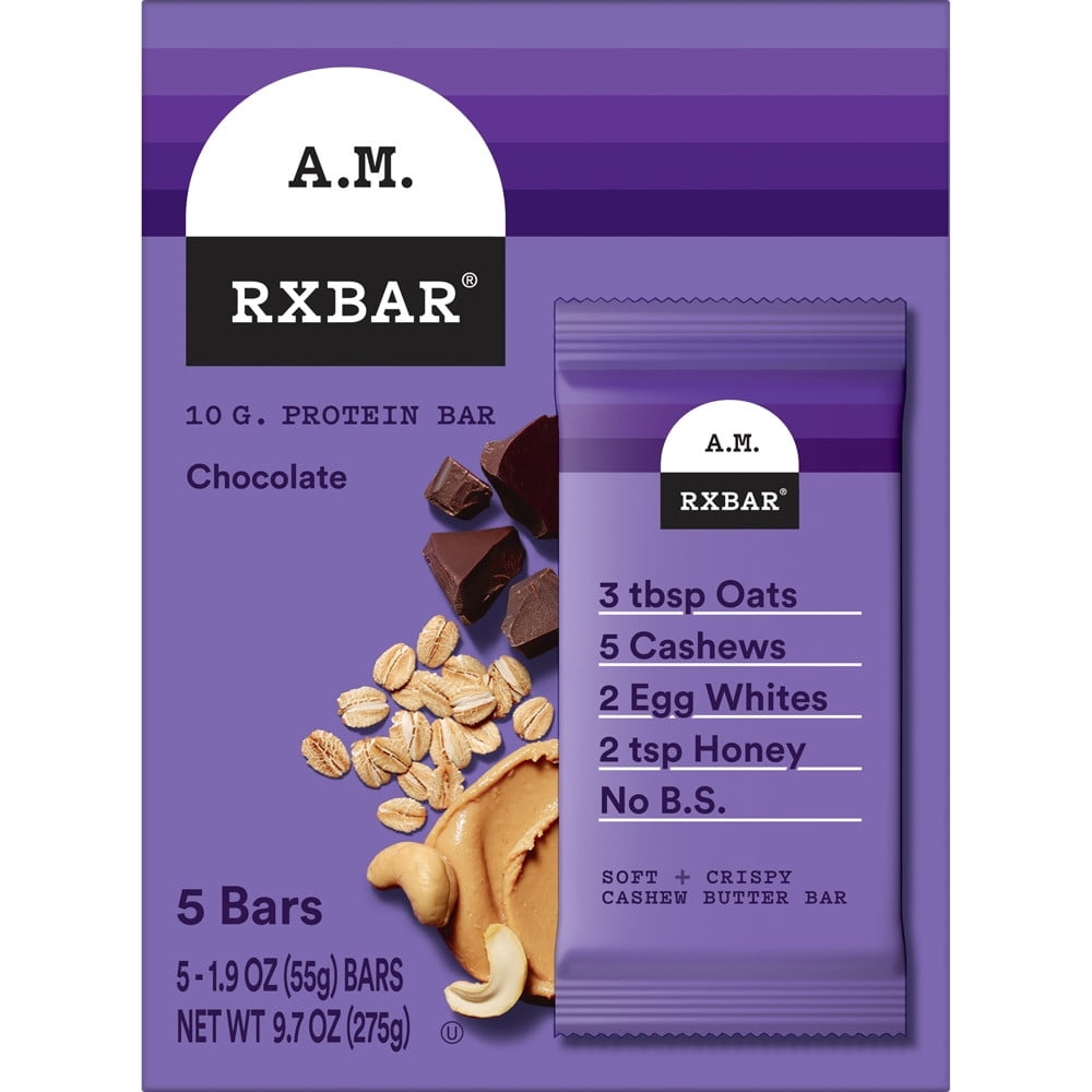 RXBAR A.M. Protein Bar Chocolate 5 Bars